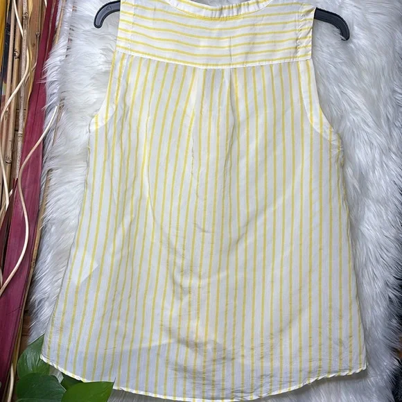 ANTHROPOLOGIE Maeve Striped Sleeveless Button-Down - Picture 3 of 3